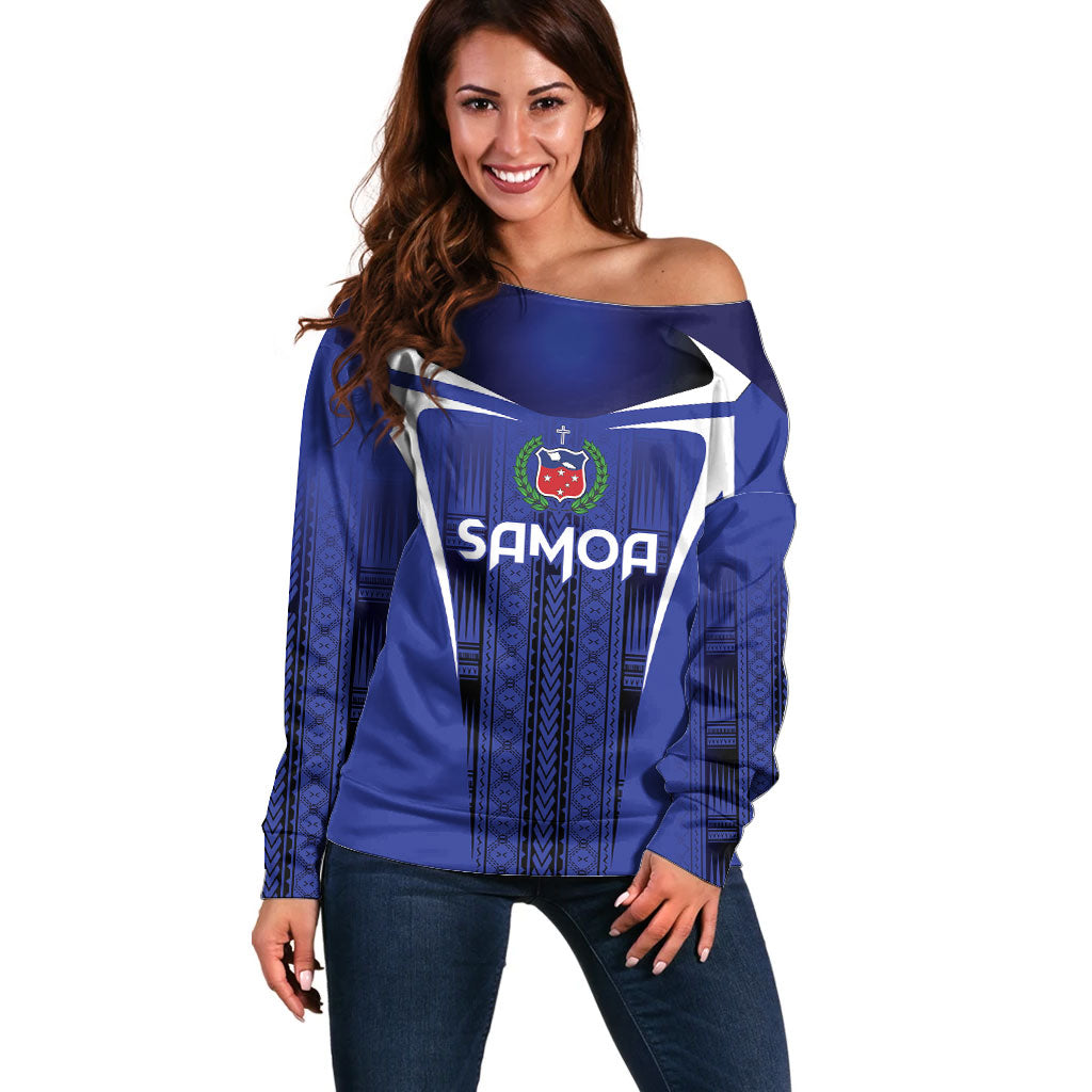 2026 Rugby Nations Series Custom Manu Samoa Off Shoulder Sweater