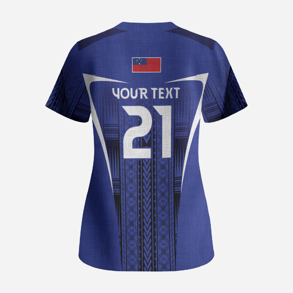 2026 Rugby Nations Series Custom Manu Samoa Scrub Top LT9 - Polynesian Pride