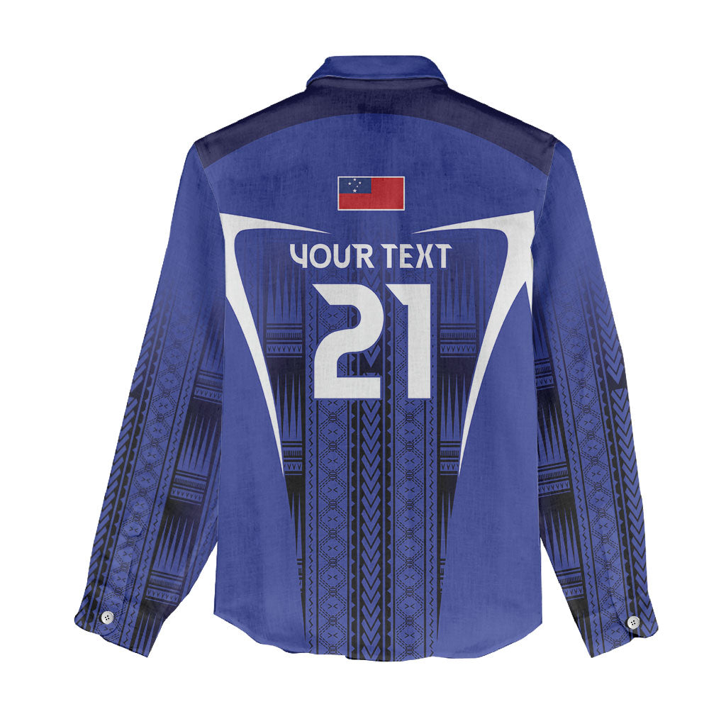 2026 Rugby Nations Series Custom Manu Samoa Women Casual Shirt LT9 - Polynesian Pride