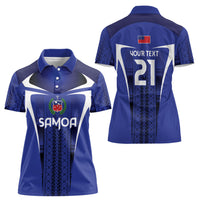 2026 Rugby Nations Series Custom Manu Samoa Women Polo Shirt LT9 - Polynesian Pride