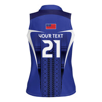 2026 Rugby Nations Series Custom Manu Samoa Women Sleeveless Polo Shirt LT9 - Polynesian Pride