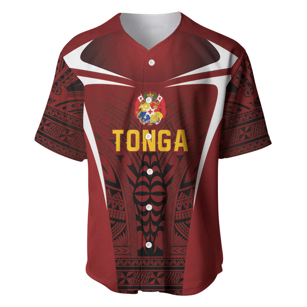 2026 Rugby Nations Series Custom Tonga Ikale Tahi Baseball Jersey LT9 Red - Polynesian Pride
