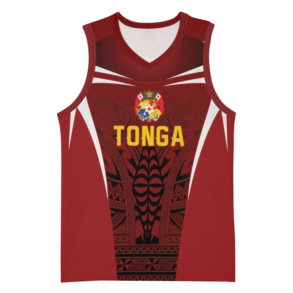 2026 Rugby Nations Series Custom Tonga Ikale Tahi Basketball Jersey LT9 Unisex Red - Polynesian Pride