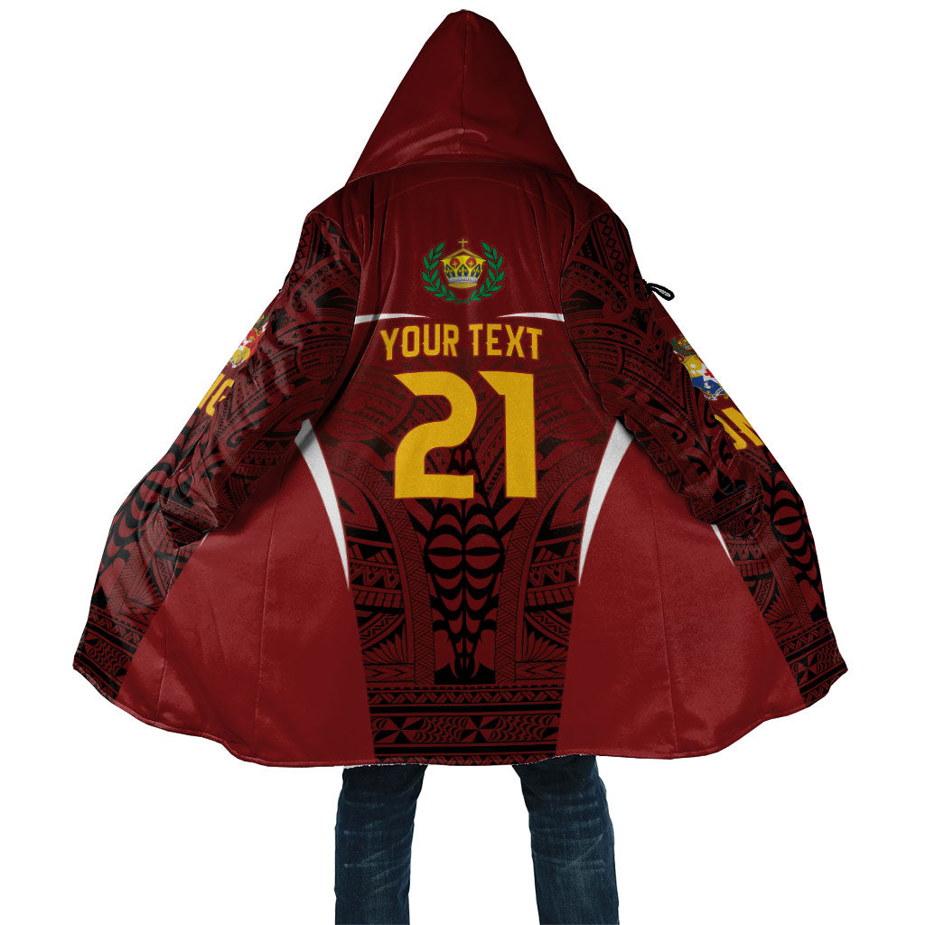 2026 Rugby Nations Series Custom Tonga Ikale Tahi Cloak LT9 Unisex Red - Polynesian Pride