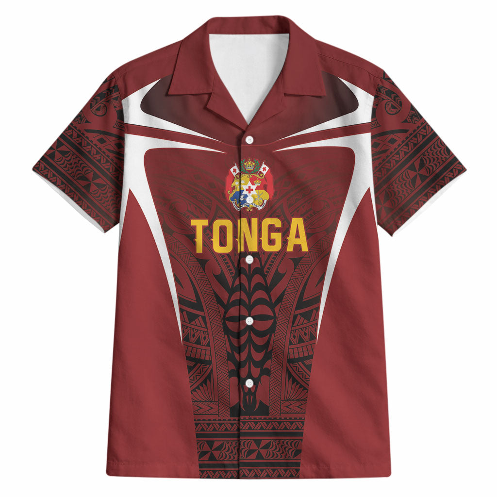 2026 Rugby Nations Series Custom Tonga Ikale Tahi Hawaiian Shirt LT9 Red - Polynesian Pride
