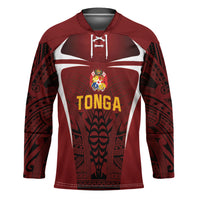 2026 Rugby Nations Series Custom Tonga Ikale Tahi Hockey Jersey LT9 Unisex Red - Polynesian Pride