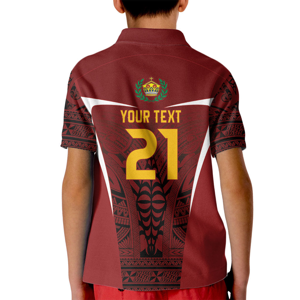 2026 Rugby Nations Series Custom Tonga Ikale Tahi Kid Polo Shirt LT9 - Polynesian Pride