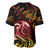 New Zealand Baseball Jersey Aotearoa Wisdom Face Maori Fern Tattoo Arty LT9 - Polynesian Pride