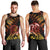 New Zealand Men Tank Top Aotearoa Wisdom Face Maori Fern Tattoo Arty LT9 - Polynesian Pride