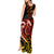 New Zealand Tank Maxi Dress Aotearoa Wisdom Face Maori Fern Tattoo Arty LT9 - Polynesian Pride