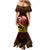 New Zealand Mermaid Dress Aotearoa Kiwi Bird Maori Fern Tattoo Arty LT9 - Polynesian Pride