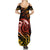 New Zealand Summer Maxi Dress Aotearoa Kiwi Bird Maori Fern Tattoo Arty LT9 - Polynesian Pride