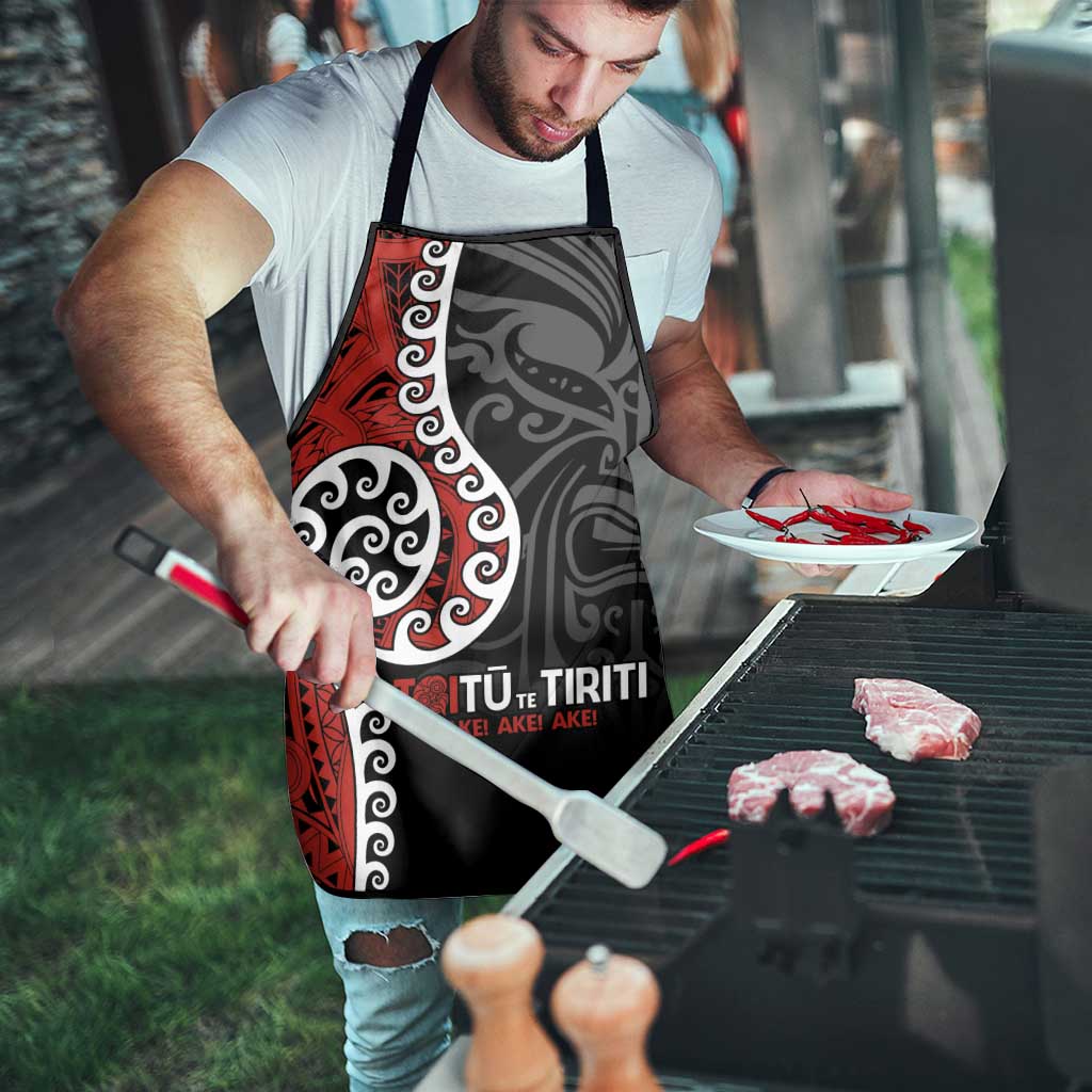 Honour The Treaty New Zealand Apron Toitu Te Tiriti Ake Ake Ake - Polynesian Pride