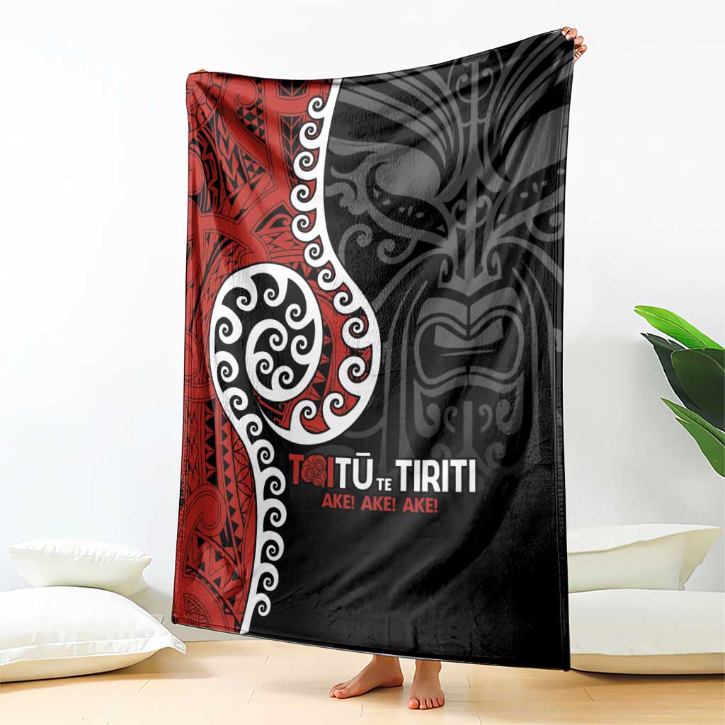 Honour The Treaty New Zealand Blanket Toitu Te Tiriti Ake!Ake!Ake! LT9 - Polynesian Pride