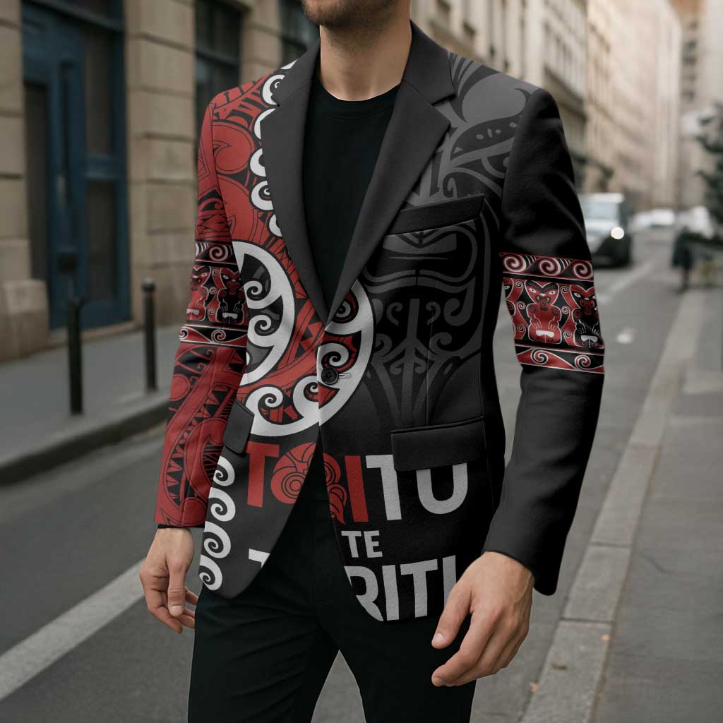 Honour The Treaty New Zealand Blazer Toitu Te Tiriti Ake Ake Ake - Polynesian Pride