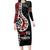 Honour The Treaty New Zealand Long Sleeve Bodycon Dress Toitu Te Tiriti Ake!Ake!Ake!