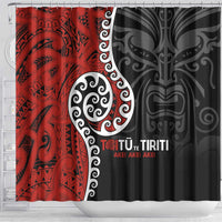 Honour The Treaty New Zealand Shower Curtain Toitu Te Tiriti Ake!Ake!Ake!