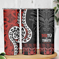 Honour The Treaty New Zealand Skinny Tumbler Toitu Te Tiriti Ake!Ake!Ake!