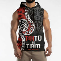 Honour The Treaty New Zealand Sleeveless Hoodie Toitu Te Tiriti Ake Ake Ake - Polynesian Pride