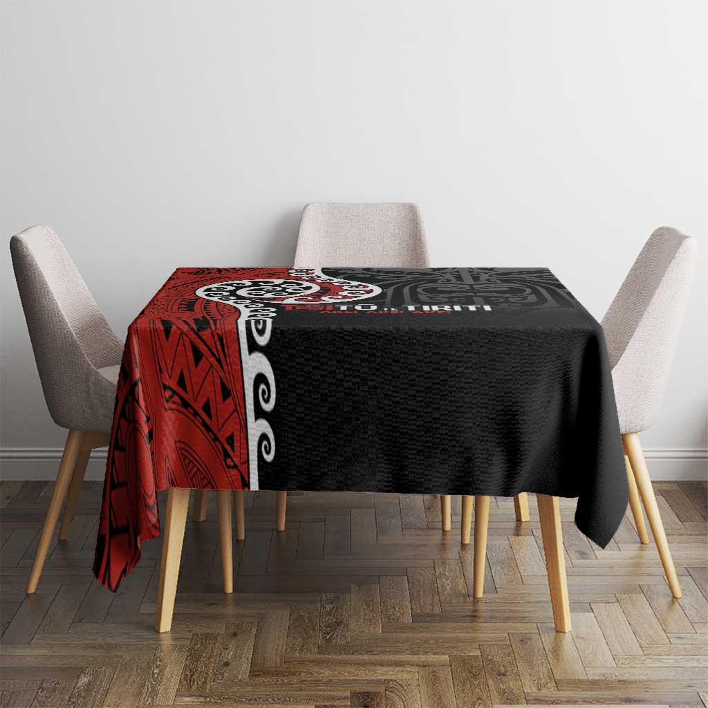 Honour The Treaty New Zealand Tablecloth Toitu Te Tiriti Ake!Ake!Ake! LT9 - Polynesian Pride