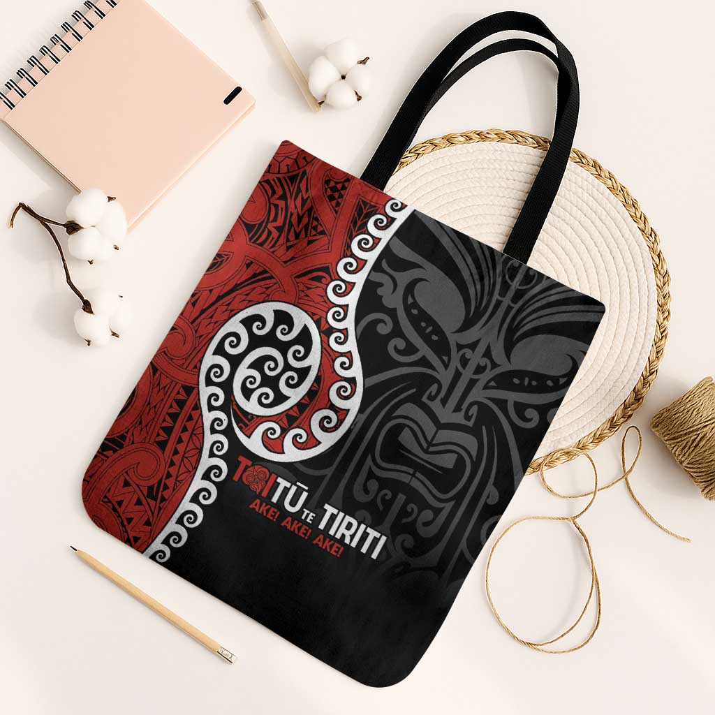 Honour The Treaty New Zealand Tote Bag Toitu Te Tiriti Ake Ake Ake - Polynesian Pride