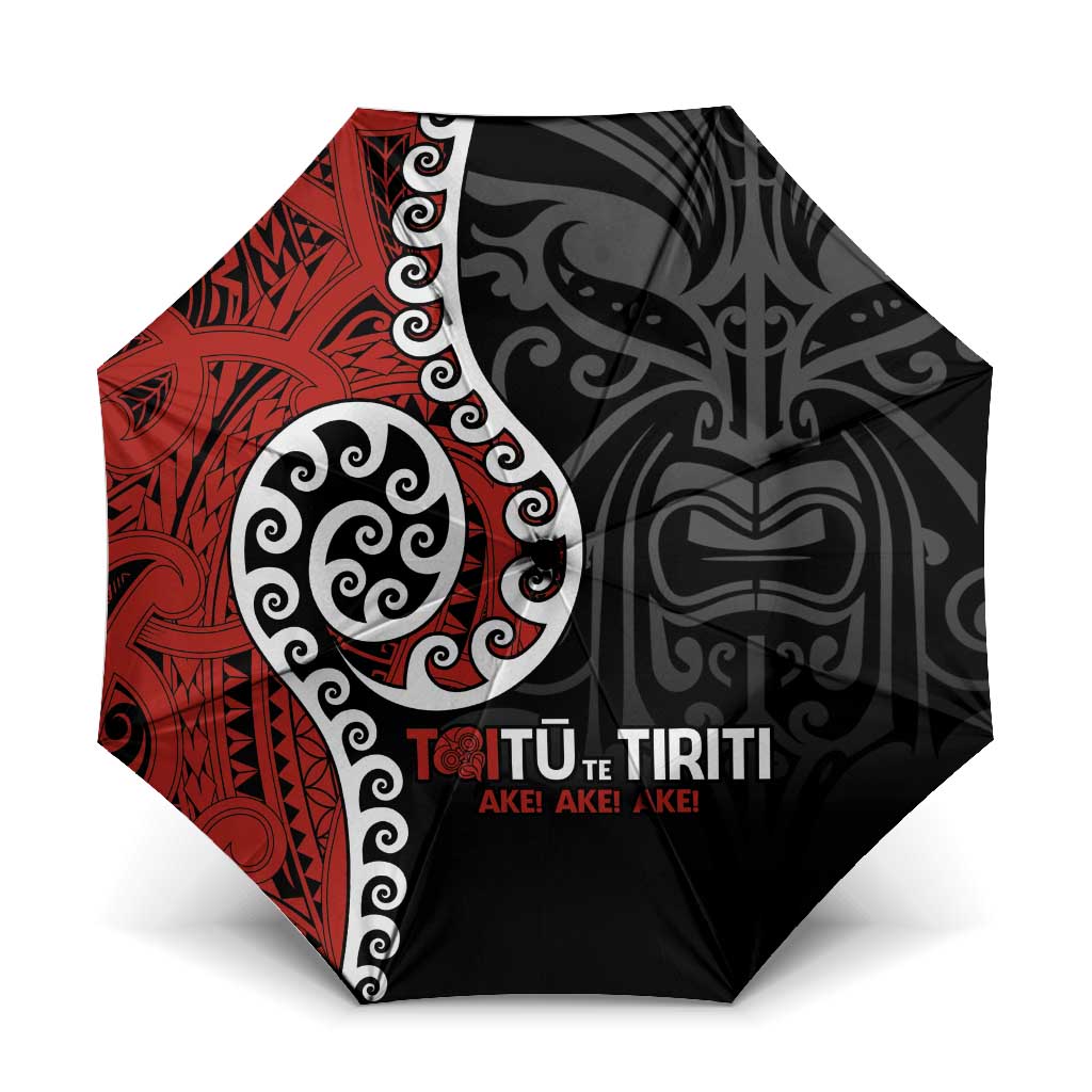 Honour The Treaty New Zealand Umbrella Toitu Te Tiriti Ake Ake Ake - Polynesian Pride