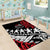 Honour The Treaty New Zealand Personalised Area Rug Toitu Te Tiriti Half Fern with Haka dance