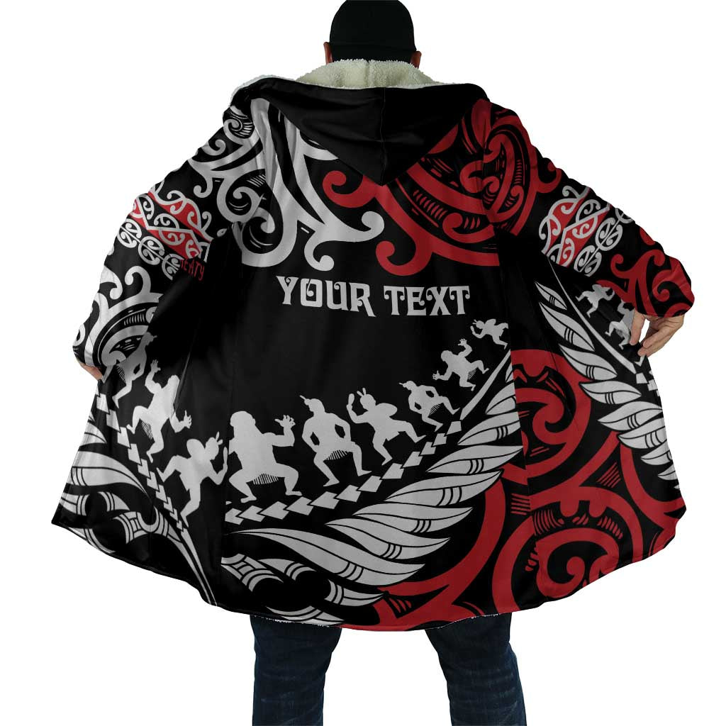 Honour The Treaty New Zealand Personalised Cloak Toitu Te Tiriti Half Fern Haka Dance - Polynesian Pride
