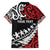 Honour The Treaty New Zealand Personalised Family Matching Off The Shoulder Long Sleeve Dress and Hawaiian Shirt Toitu Te Tiriti Half Fern with Haka dance