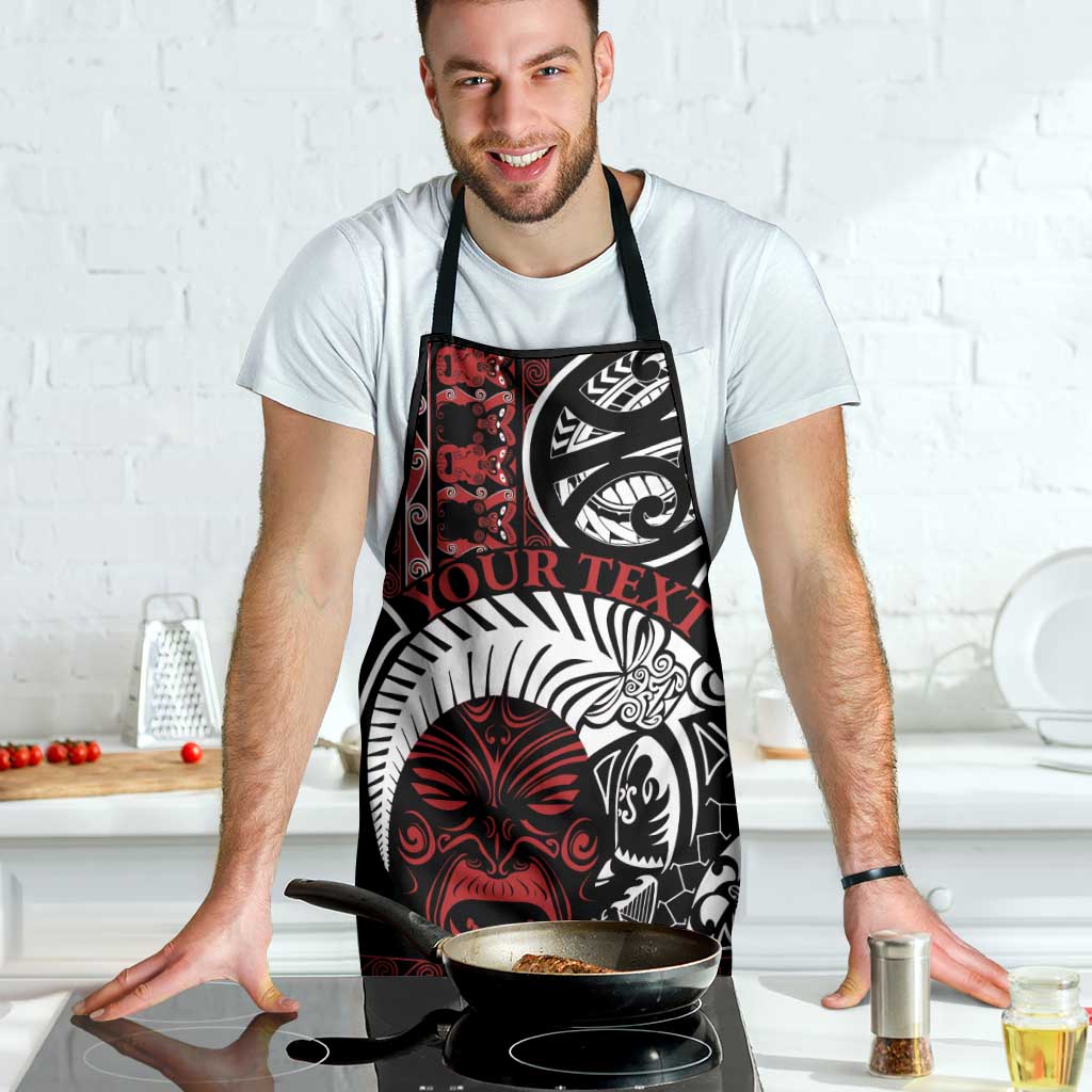 Honour The Treaty New Zealand Personalised Apron Toitu Te Tiriti Indigenous Maori Face - Polynesian Pride