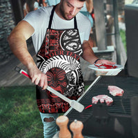 Honour The Treaty New Zealand Personalised Apron Toitu Te Tiriti Indigenous Maori Face - Polynesian Pride