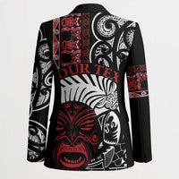 Honour The Treaty New Zealand Personalised Blazer Toitu Te Tiriti Indigenous Maori Face - Polynesian Pride