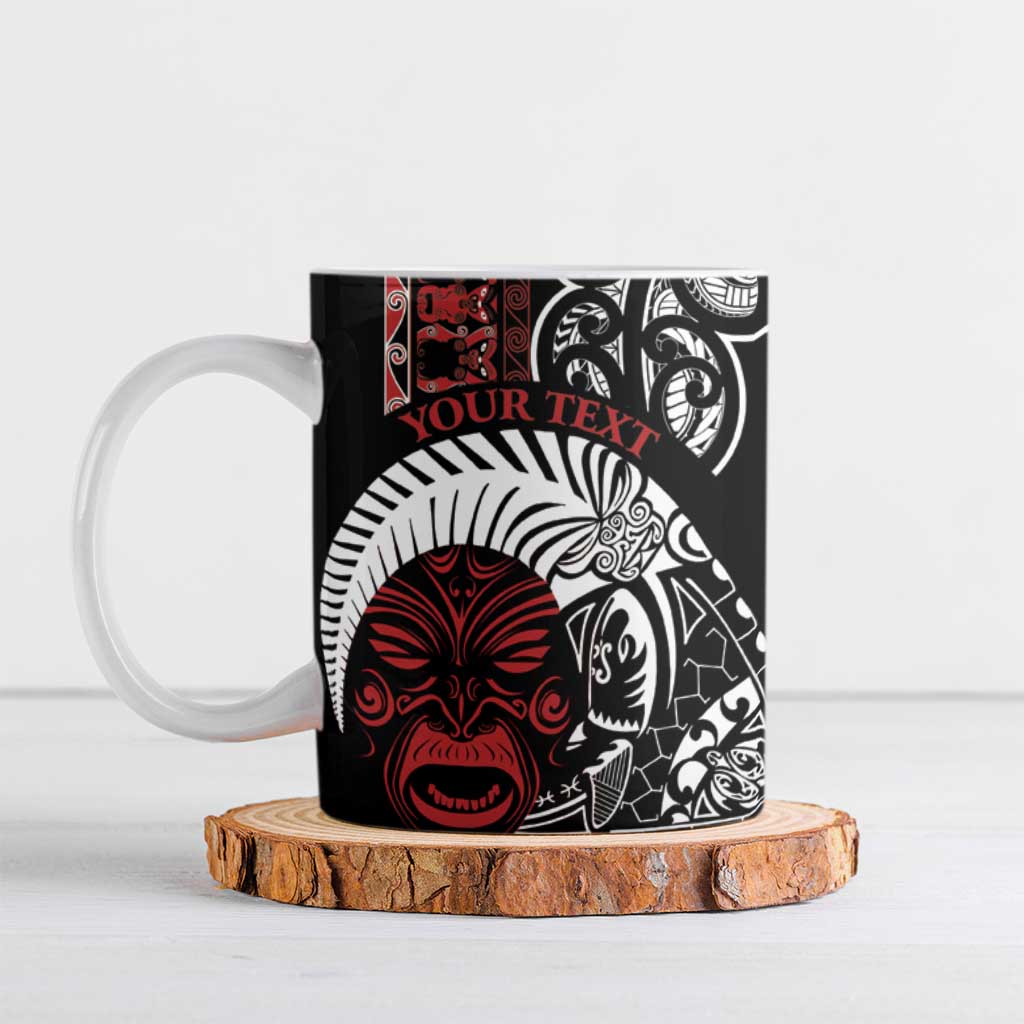 Honour The Treaty New Zealand Personalised Ceramic Mug Toitu Te Tiriti Indigenous Maori Face - Polynesian Pride