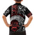 Honour The Treaty New Zealand Personalised Family Matching Off Shoulder Short Dress and Hawaiian Shirt Toitu Te Tiriti Indigenous Maori Face