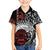 Honour The Treaty New Zealand Personalised Family Matching Off Shoulder Short Dress and Hawaiian Shirt Toitu Te Tiriti Indigenous Maori Face