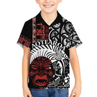 Honour The Treaty New Zealand Personalised Hawaiian Shirt Toitu Te Tiriti Indigenous Maori Face LT9 - Polynesian Pride