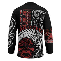 Honour The Treaty New Zealand Personalised Hockey Jersey Toitu Te Tiriti Indigenous Maori Face - Polynesian Pride