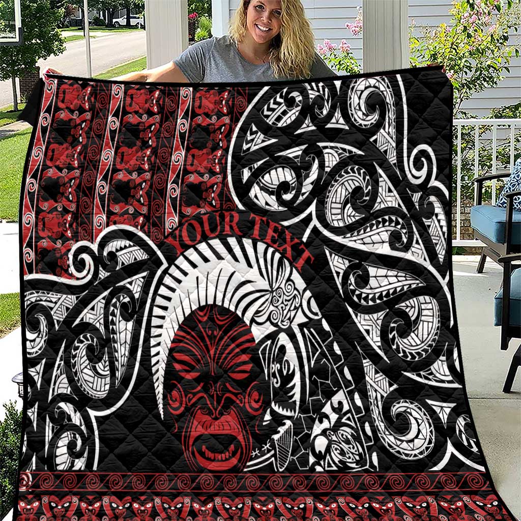 Honour The Treaty New Zealand Personalised Quilt Toitu Te Tiriti Indigenous Maori Face