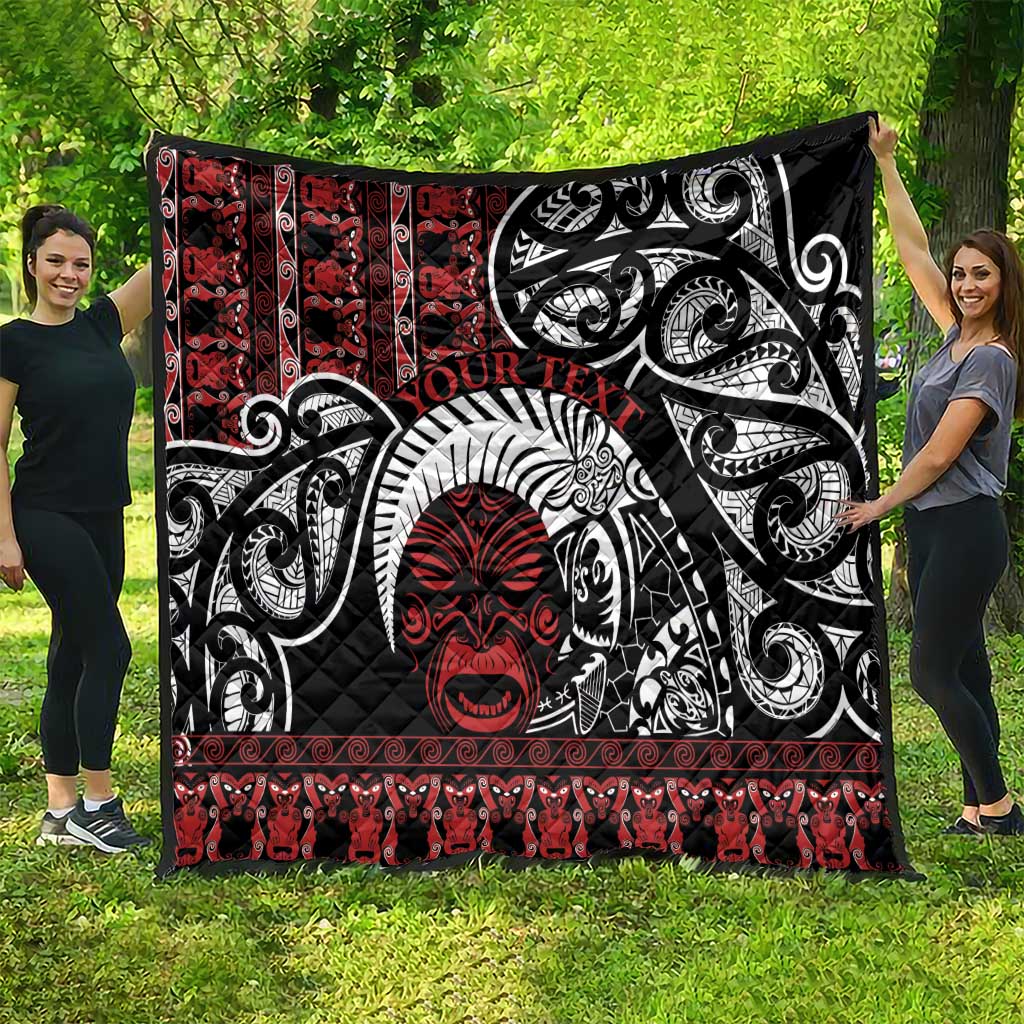 Honour The Treaty New Zealand Personalised Quilt Toitu Te Tiriti Indigenous Maori Face