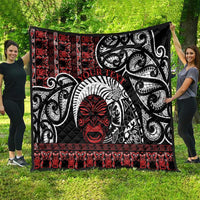 Honour The Treaty New Zealand Personalised Quilt Toitu Te Tiriti Indigenous Maori Face