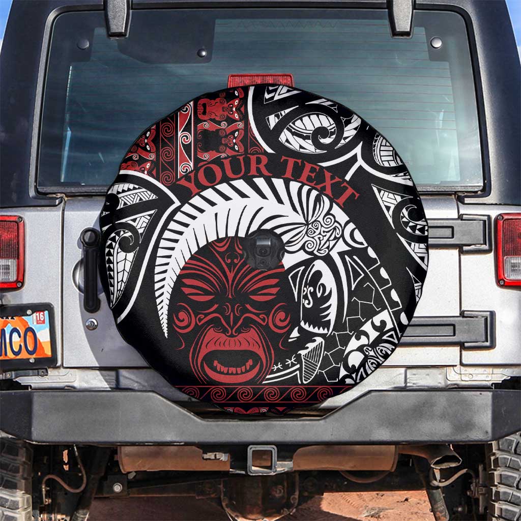 Honour The Treaty New Zealand Personalised Spare Tire Cover Toitu Te Tiriti Indigenous Maori Face