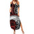 Honour The Treaty New Zealand Personalised Summer Maxi Dress Toitu Te Tiriti Indigenous Maori Face