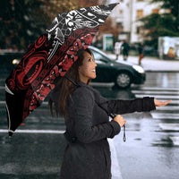 Honour The Treaty New Zealand Personalised Umbrella Toitu Te Tiriti Indigenous Maori Face - Polynesian Pride