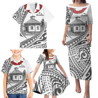 Samoa Mau Movement House Personalised Family Matching Puletasi and Hawaiian Shirt Fa'a Samoa The Samoan Way