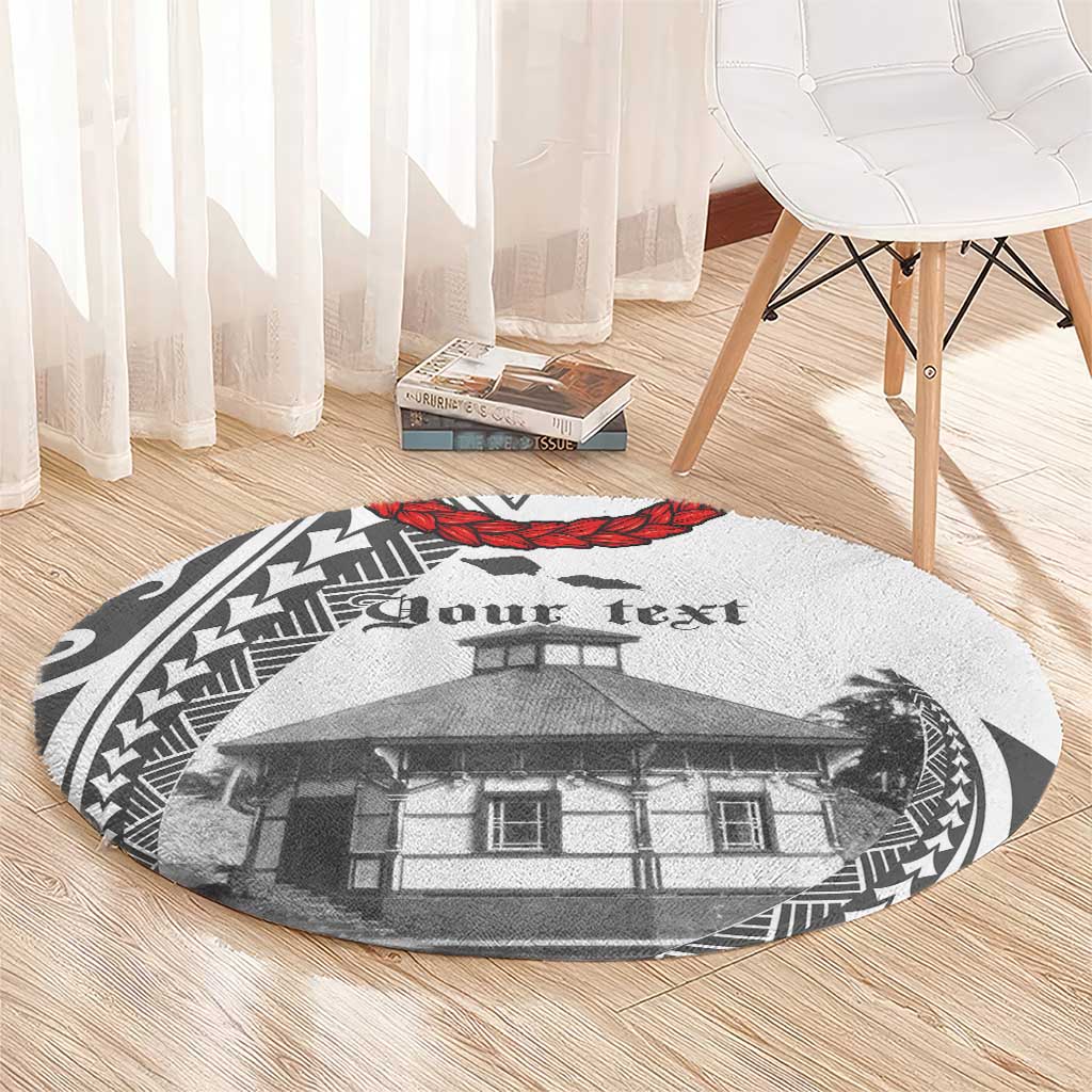 Samoa Mau Movement House Personalised Round Carpet Fa'a Samoa The Samoan Way