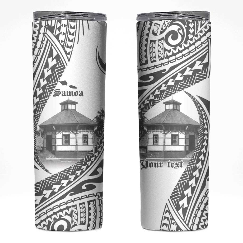 Samoa Mau Movement House Personalised Skinny Tumbler Fa'a Samoa The Samoan Way