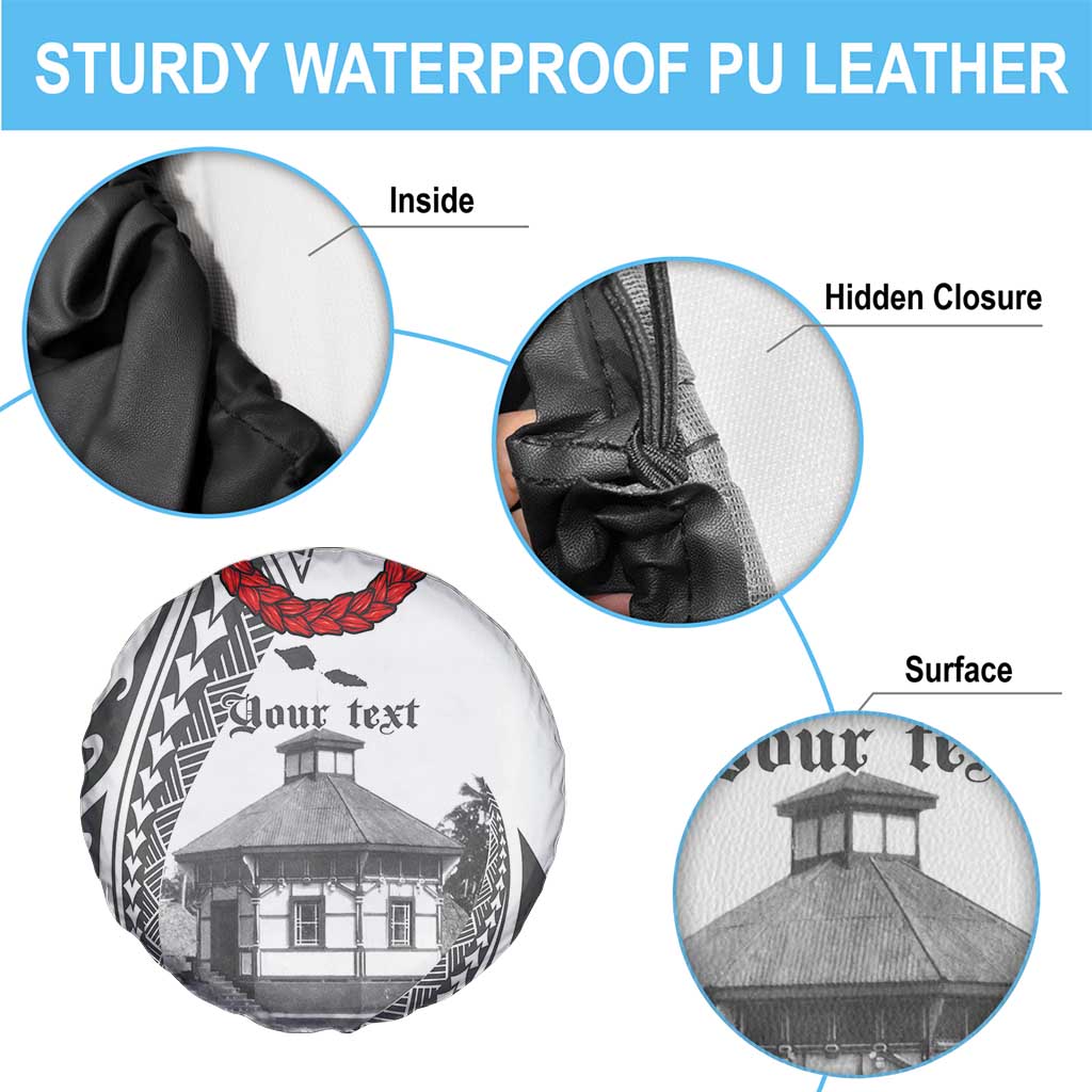 Samoa Mau Movement House Personalised Spare Tire Cover Fa'a Samoa The Samoan Way