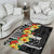 Samoa Tribal Hibiscus Flowers Area Rug