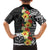 Samoa Tribal Hibiscus Flowers Family Matching Long Sleeve Bodycon Dress and Hawaiian Shirt