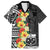 Samoa Tribal Hibiscus Flowers Family Matching Off Shoulder Maxi Dress and Hawaiian Shirt